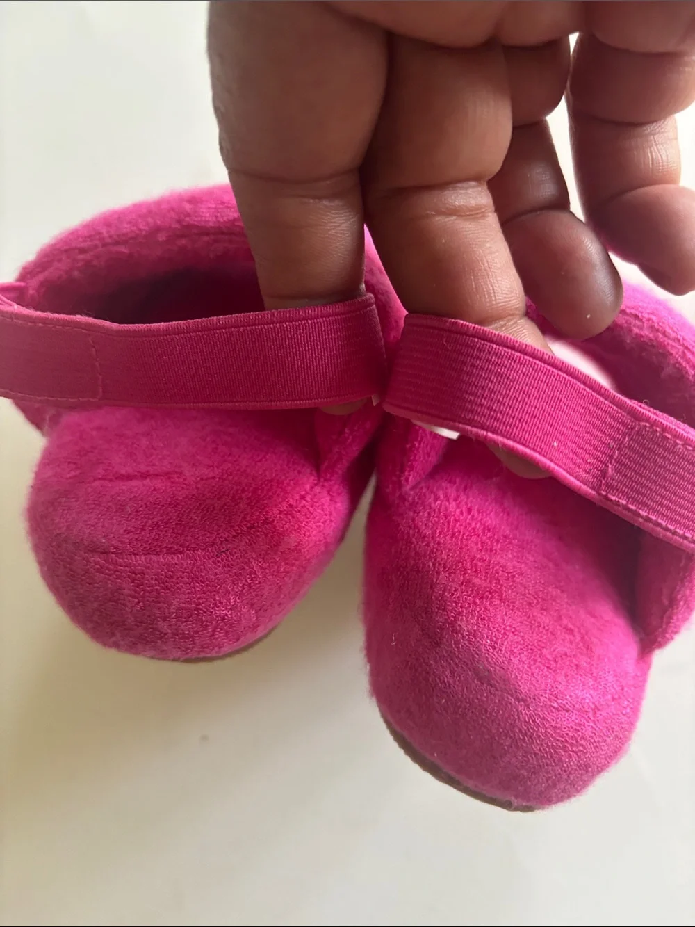 Baby Girl  Pink Cozy Terry Sandals Shoes